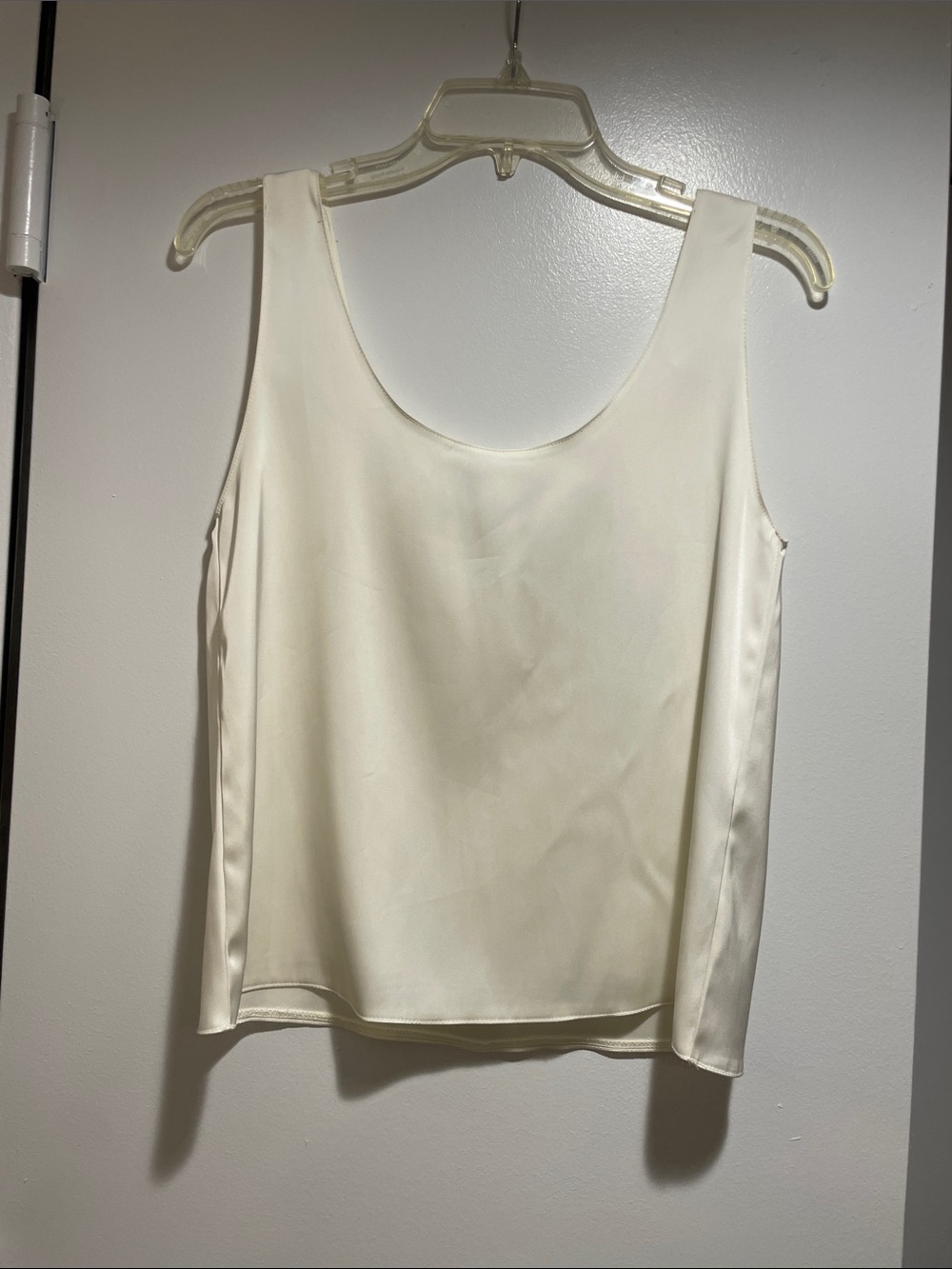 Zara Ivory Satin Camisole